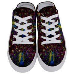 Beautiful Peacock Feather Half Slippers by Jancukart