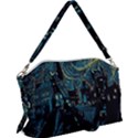 Cartoon Starry Night Vincent Van Gofh Canvas Crossbody Bag View1