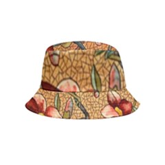 Flower Cubism Mosaic Vintage Bucket Hat (kids) by Jancukart