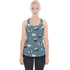Sushi Pattern Piece Up Tank Top by Jancukart
