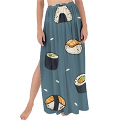 Sushi Pattern Maxi Chiffon Tie-up Sarong by Jancukart