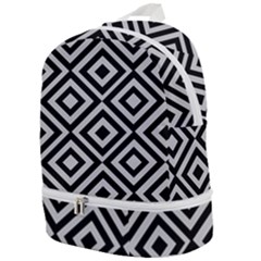 Background Pattern Geometric Zip Bottom Backpack by Amaryn4rt