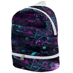 Space Futuristic Shiny Abstraction Zip Bottom Backpack by Amaryn4rt