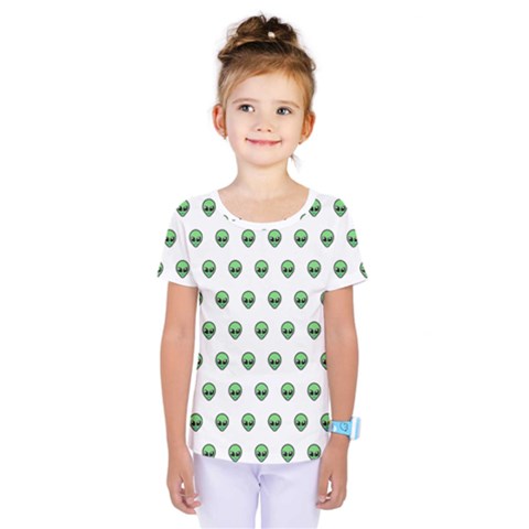 Aliens Ufo Fantasy Pattern Kids  One Piece Tee by Wegoenart