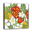 Strawberries Berry Strawberry Leaves Mini Canvas 8  x 8  (Stretched) View1