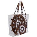Gear Clockwork Decorative Fancy Zip Up Canvas Bag View2