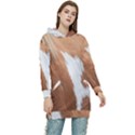 Horse Coat Animal Equine Women s Long Oversized Pullover Hoodie View1