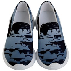 Illustration Background Pattern Modernart Kids Lightweight Slip Ons by Wegoenart