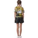 Landscape Painting Meadow Garden Kids  Butterfly Cutout Tee View2