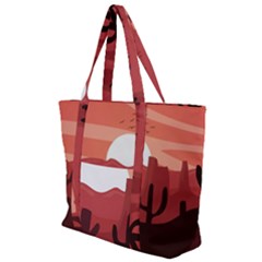 Artistic Digital Landscape Art Zip Up Canvas Bag by Wegoenart