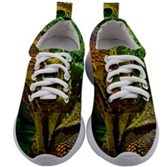 Chameleon Reptile Lizard Animal Kids Athletic Shoes by Wegoenart