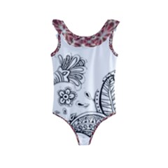 Im Fourth Dimension Black White 28 Kids  Frill Swimsuit by imanmulyana