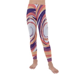 Illustration Colorful Yellow Purple Orange Kids  Lightweight Velour Leggings by Wegoenart