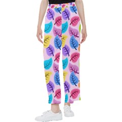 Pattern Illustration Background Abstract Leaves To Dye Women s Pants  by Wegoenart