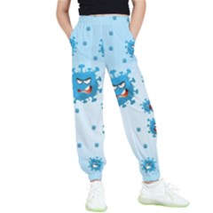 Illustration Virus Pattern Kids  Elastic Waist Pants by Wegoenart