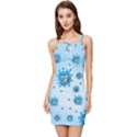 Illustration Virus Pattern Summer Tie Front Dress View1