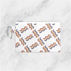 Illustration Abstract-art Diagonal Stripe Stripes Canvas Cosmetic Bag (small) by Wegoenart