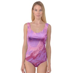 Illustration Art Pink Design Wallpaper Princess Tank Leotard  by Wegoenart