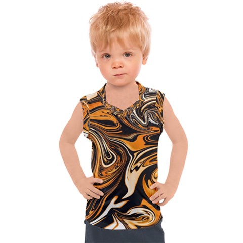Illustration Abstract Pattern Modern Art Design Fantasy Surreal Kids  Sport Tank Top by Wegoenart