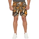 Illustration Abstract Pattern Modern Art Design Fantasy Surreal Men s Runner Shorts View1