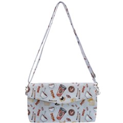 Coffee Coffeemania Caffeine Pattern Removable Strap Clutch Bag by Wegoenart