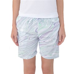 Illustration Marble Texture Marble Painting Women s Basketball Shorts by Wegoenart