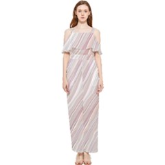 Illustration Marble Texture Marble Painting Stone Draped Sleeveless Chiffon Jumpsuit by Wegoenart