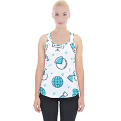 Pattern Business Graphics Seamless Piece Up Tank Top by Wegoenart