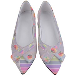 Illustration Pastel Shape Geometric Women s Bow Heels by Wegoenart
