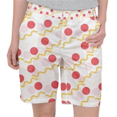Line Patter Dots Dot Lines Decorative Pocket Shorts by Wegoenart
