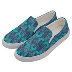 Chevron Zigzag Pattern Men s Canvas Slip Ons by Wegoenart
