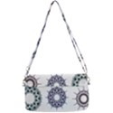 Illustration Pattern Geometric Art Dividers Digital Art Removable Strap Clutch Bag View2
