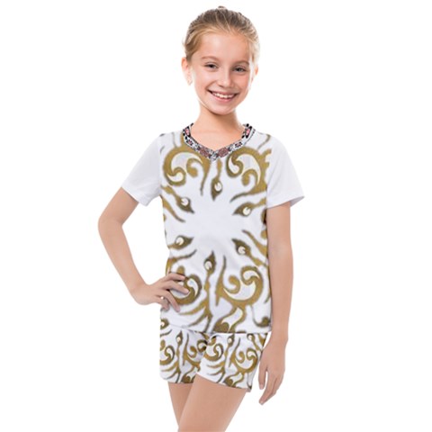 Im Fourth Dimension Colour 37 Kids  Mesh Tee And Shorts Set by imanmulyana