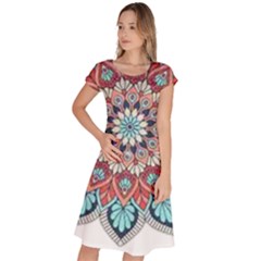 Im Fourth Dimension Colour 54 Classic Short Sleeve Dress by imanmulyana