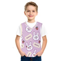 Illustration Rabbit Cartoon Background Pattern Kids  Basketball Tank Top by Sudhe