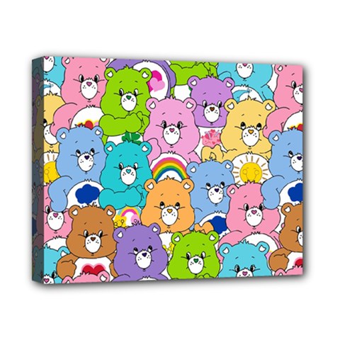 Care Bears Bear Background Cartoon Canvas 10  X 8  (stretched) by Sudhe