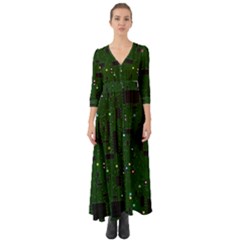 Board Conductors Circuits Button Up Boho Maxi Dress by Jancukart