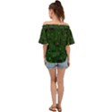 Board conductors circuits Off Shoulder Short Sleeve Top View2