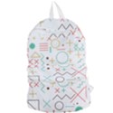 Mathematics Geometry Geometric Shape Euclidean Pattern Foldable Lightweight Backpack View1
