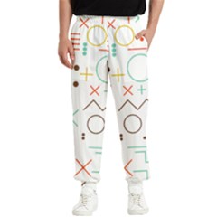 Mathematics Geometry Geometric Shape Euclidean Pattern Men s Elastic Waist Pants by Sapixe