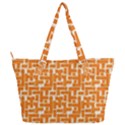 Illustration Orange Background Rectangles Pattern Full Print Shoulder Bag View2
