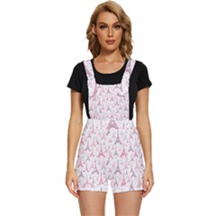 Eiffel Tower Pattern Wallpaper Short Overalls by Amaryn4rt