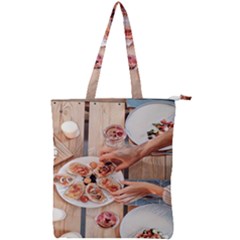 A Beautiful Table - Italian Food Double Zip Up Tote Bag by ConteMonfrey