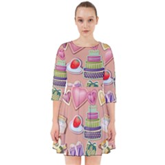 Illustration Seamless Pattern Standardize Smock Dress by danenraven