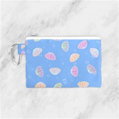 Illustration Seashell Clam Pattern Art Design Canvas Cosmetic Bag (small) by danenraven