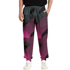 Hexagon Geometric Art Design Men s Elastic Waist Pants by danenraven
