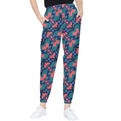 Illustration Tile Pattern Patchwork Tapered Pants by danenraven