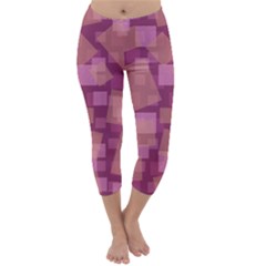 Abstract Art Background Pattern Texture Design Capri Winter Leggings  by danenraven