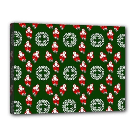 Xmas Christmas Background Canvas 16  X 12  (stretched) by danenraven