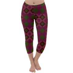 Illustration Background Abstract Pattern Texture Design Capri Winter Leggings  by danenraven